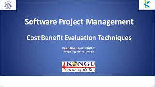 Cost Benefit Evaluation Techniques  Software Project Management  CS Lectures by SKN  Net Profit [upl. by Mudenihc]