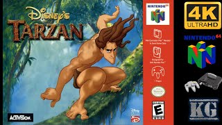 Disneys Tarzan  N64  4K60ᶠᵖˢ UHD🔴 Longplay Walkthrough Playthrough Full Movie Game [upl. by Haidadej844]