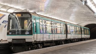 Métro de Paris Arrivé ligne 7bis  MF88  En direction de Pré Saint Gervais [upl. by Clovah]