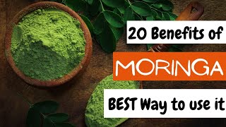 20 Moringa Powder Benefits AND How To Use It [upl. by Laverna193]