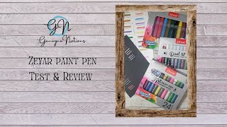 Testing amp Review Zeyar Paint Pens [upl. by Seravaj]