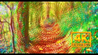 Magicpsilocybin mushroom trip simulation 4k visuals [upl. by Nylynnej]