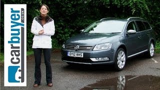 Volkswagen Passat Alltrack estate review  CarBuyer [upl. by Arrakat]