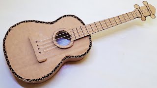 KARTONDAN GİTAR YAPIMI   How to make a guitar from cardboard [upl. by Sclar]