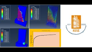 Reinforced Concrete Shear Wall Simulation using ABAQUS software with A Pushover Analysis [upl. by Worlock]