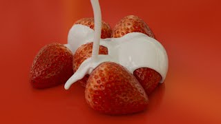 Strawberries amp cream P1  FREE TUTORIAL [upl. by Nosreh]