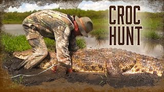 Hunting a HUGE Nile Crocodile in Africa [upl. by Eryn841]