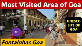 Fontanhas Area Panjim Goa World Heritage Site of UNESCO in Goa  Most Visted Place of Goa goa [upl. by Annauj357]