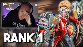 Streamer Reacts To The RANK 1 Starlord  Marvel Rivals [upl. by Aicatsal]