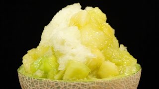 The Ultimate Melon Kakigori Recipe Shaved Ice  Cooking with Dog [upl. by Adair]