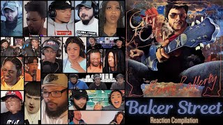 REACTION COMPILATION  Gerry Rafferty  Baker Street  Reaction Mashup [upl. by Blas]