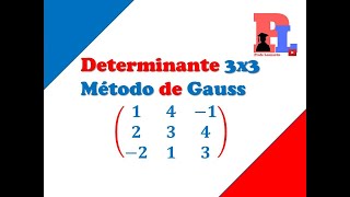 Determinante 3x3 método de gauss [upl. by Eico]