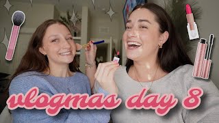 WE SWAPPED MAKE UP ROUTINES — vlogmas day 8 [upl. by Tica285]