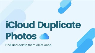 How to Find and Delete iCloud Duplicate Photos All at Once  Easily amp Quickly [upl. by Aneg]