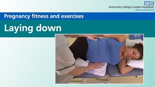 Pregnancy fitness and exercises  Laying down [upl. by Miett]