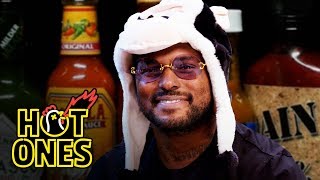 Schoolboy Q Learns to Respect Spicy Wings  Hot Ones [upl. by Kerk]