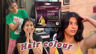 Hair Colour At Home 😍 Garnier Burgundy Colour [upl. by Dira]