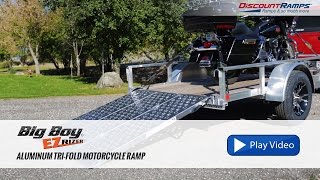 Big Boy EZ Rizer Aluminum TriFold Motorcycle Ramp  5 Long [upl. by Reld]