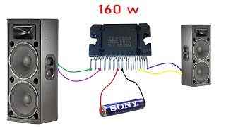 How To Make Simple 160w Amplifier TDA7388  Step By Step [upl. by Yhtur475]