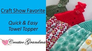 How To Crochet Quick amp Easy Towel Topper [upl. by Yahska]