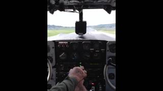 Captain William B Lumley  Curtis C46 Commando quotTinker Bellquot cockpit video of takeoff [upl. by Ilysa]