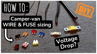 How to Correctly Size Wires amp Fuses In A Camper Van Conversion  Crafter Van Conversion  30 [upl. by Ledif]