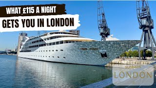 What £115 a night gets you in LONDON  The Sunborn Yacht Hotel Walkthrough and Cabin Tour June 2022 [upl. by Ahsiuqat]