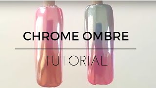 How to Chrome nails tutorial ombre gradient fade [upl. by Arriat]