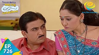 Taarak Mehta Ka Ooltah Chashmah  Episode 726  Full Episode [upl. by Hindorff]