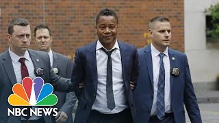 Cuba Gooding Jr Arrives At Court Over Forcible Touching Charge  NBC News [upl. by Ivar154]