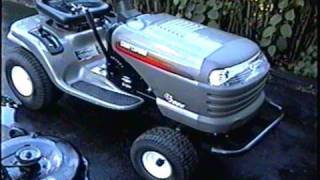 Craftsman Lawn Tractor Mowing Deck Belt Configuration [upl. by Fleck]