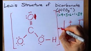 How to Draw the Lewis Structure of Bicarbonate HCO3 [upl. by Oruasi851]