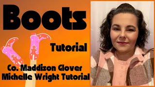 Boots line dance tutorial intermediate choreography by Maddison Glover [upl. by Ateerys]