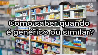 Medicamento Genérico Ético  de referência e Similar  Qual a diferença entre eles [upl. by Hau]