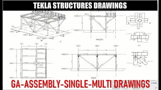 How to create Erection Drawing Assembly Drawing Single Part Drawing and Multi Drawing [upl. by Laleb808]