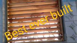 How to make wooden blinds Homemade window shutter wooden window coverings best ever window cover [upl. by Georgina742]