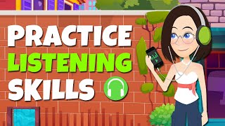 Improve your Listening Skills with Exercises  Basic Practice English Conversation [upl. by Ahsemad]