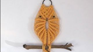 Tutorial para hacer búho de macramé PARTE 1 [upl. by Eldrid803]