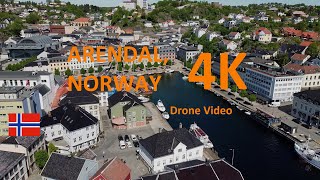 Arendal Norway  City Tour amp Drone 4k [upl. by Gove]