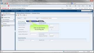 Accessing Company Setup  JDE E1 91  Financial Management Fundamentals [upl. by Oijimer]