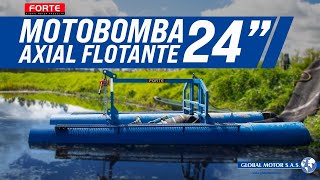 Motobomba de agua Axial Flotante Forte para movilizar grandes volúmenes de agua [upl. by Calley863]