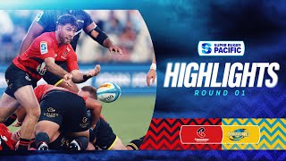 HIGHLIGHTS  CRUSADERS v HURRICANES  Super Rugby Pacific 2025  Round 1 [upl. by Roid741]