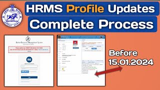 HRMS Profile Updates Complete Process  How to updates HRMS profile edit details [upl. by Brandenburg]