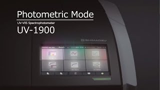 UV1900 Photometric Mode [upl. by Esimehc]