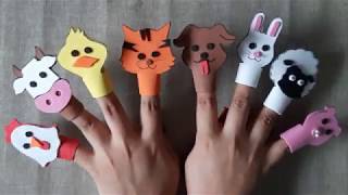 DIY  Farm Animal Finger Puppets [upl. by Paquito478]