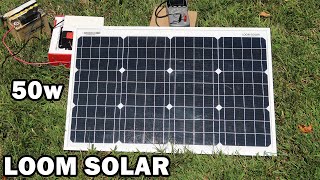 Loom Solar 50w 20v Solar Panel [upl. by Euqinue]