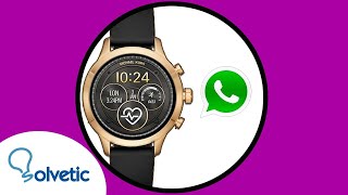 📱 How TO INSTALL WhatsApp on Michael Kors Smartwatch [upl. by Winters]