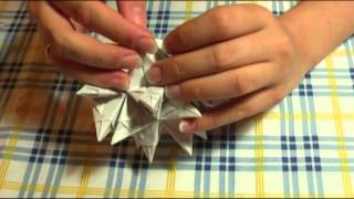 Origami  Bascetta Stern Anleitung  Bastelanleitung Elemente zusammenstecken Teil 22 [upl. by Nylessoj734]