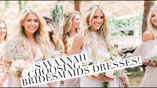 Savannah choosing bridesmaids dresses PreWedding [upl. by Nauqyaj]