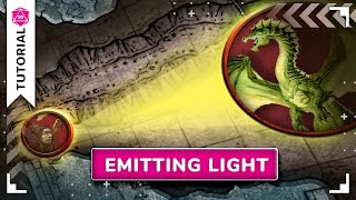 Emitting Light from Tokens with Dynamic Lighting  Roll20 Tutorial [upl. by Ardnazxela]